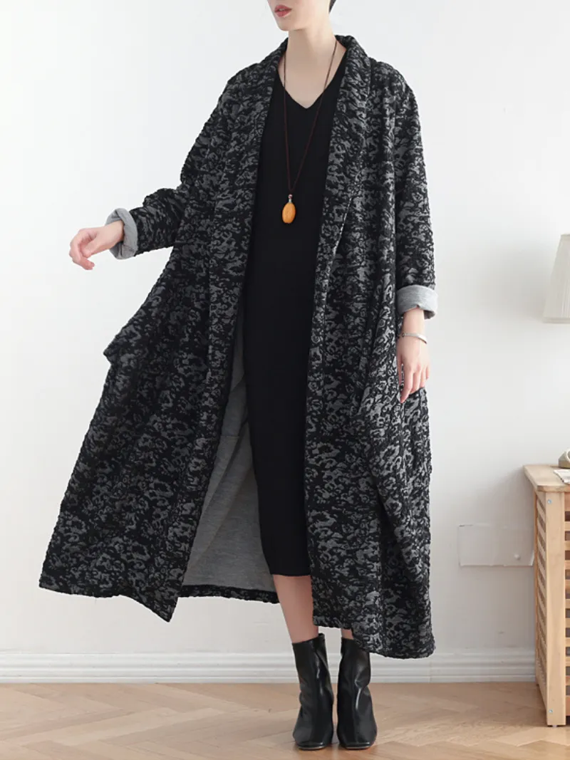 women's spring and autumn open style cardigan coat dress with side pockets