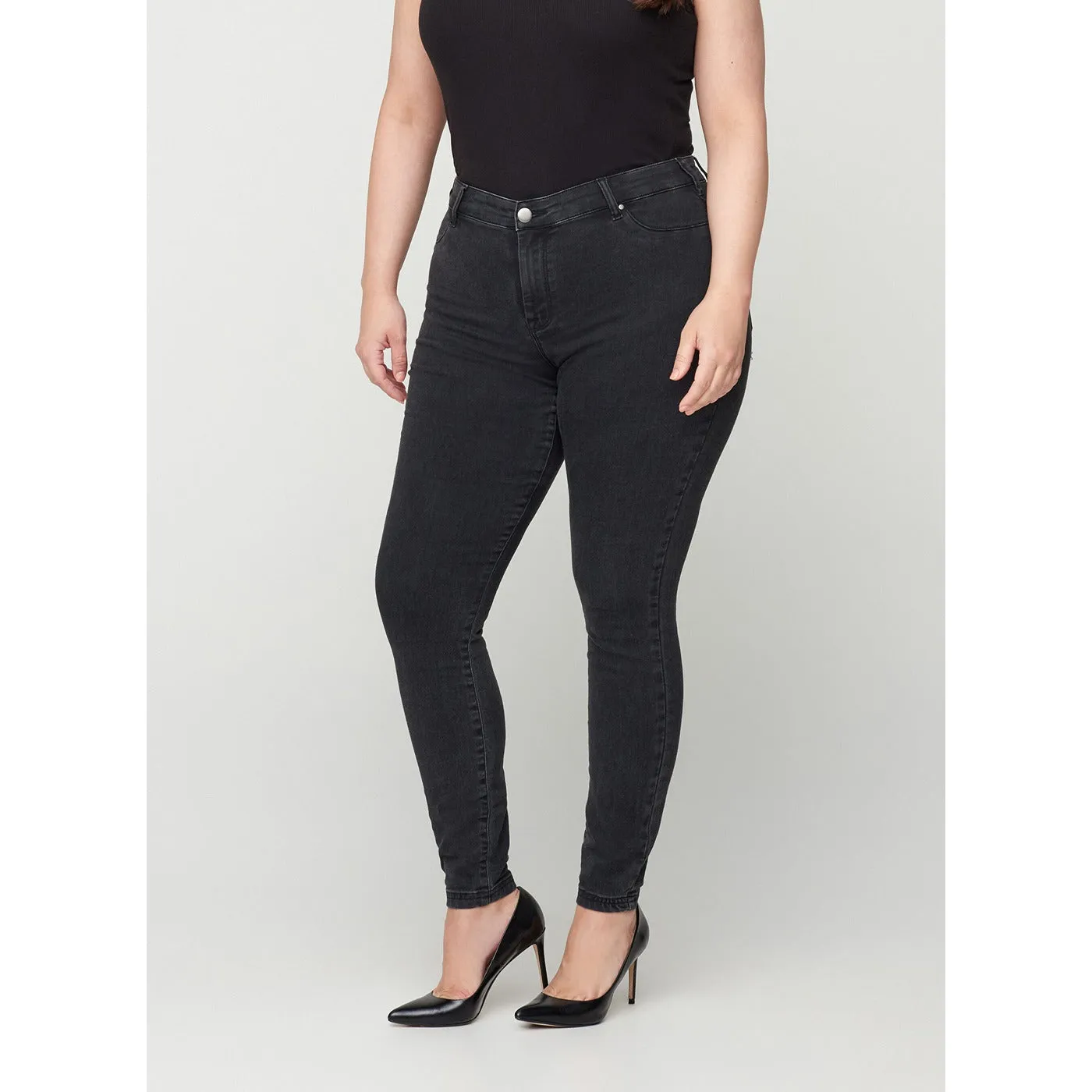 Zizzi Long Charcoal Jeggings