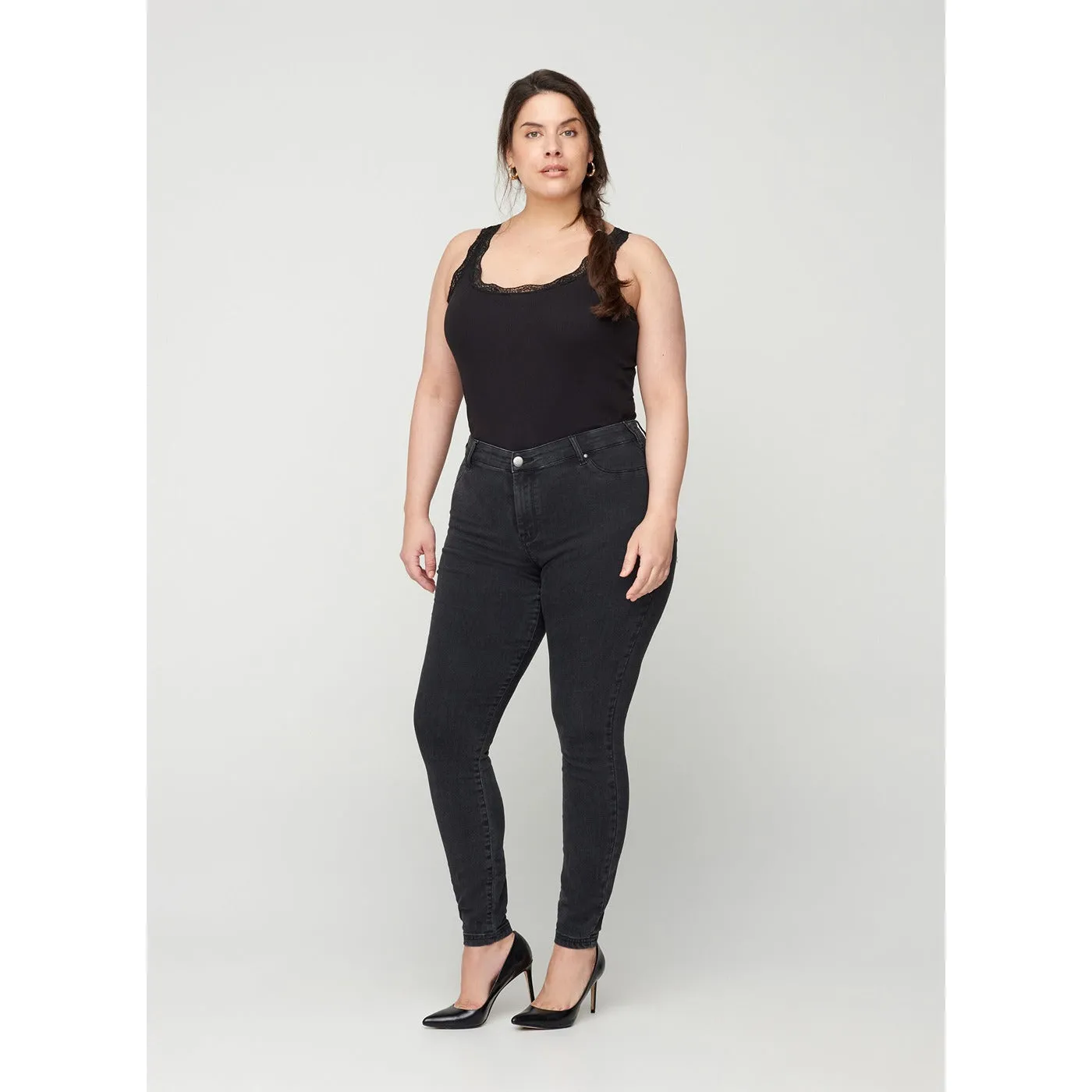 Zizzi Long Charcoal Jeggings