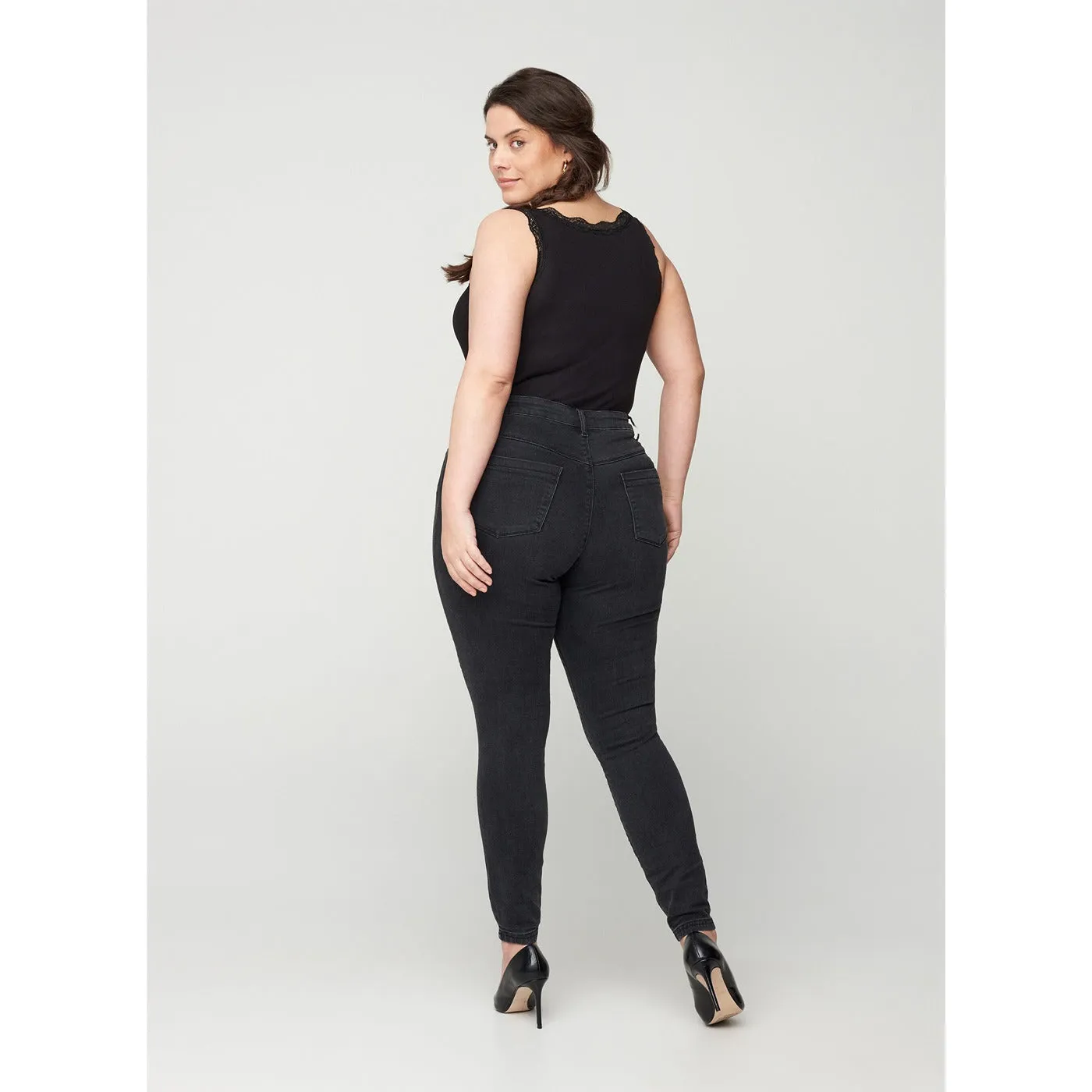 Zizzi Long Charcoal Jeggings