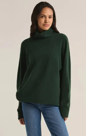 ZSU Green Richie Turtleneck Sweater